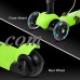 Kids 3 LED Wheels Mini Kick Scooter Children Walkers 3-in-1 Toddler Scooters with Adjustable Handle T-Bar & Seat   